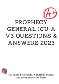 Prophecy medical surgical-telemetry exam Grade A+ 2023-Medical-Surgical RN A Prophecy Relias Exam 2023 latest update and Prophecy health medical surgical RN A with complete solution 2023
