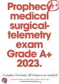 Prophecy medical surgical-telemetry exam Grade A+ 2023.