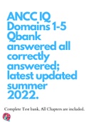 ANCC IQ Domains 1-5&comma; ANCC PMHNP Exam Reported Questions&comma; ANCC PMHNP COMPREHENSIVE Q&comma;ANCC Review Questions &lpar; ALL IN ONE BUNDLE &rpar;