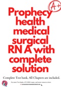 Prophecy health medical surgical RN A with complete solution