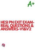 HESI RN EXAM PACK LATEST VERSION 2022&sol;2023