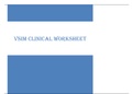 VSIM CLINICAL WORKSHEET