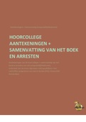 Samenvatting Aansprakelijkheidsrecht Literatuur, College aantekeningen en Arresten