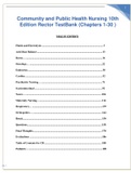 Community and Public Health Nursing 10th Edition Rector Test Bank &lpar;Chapters 1-30 