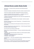 Clinical Nurse Leader Study Guide&period;