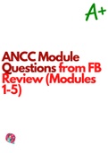 ANCC Module Questions from FB Review (Modules 1-5)