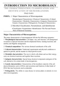 The Characterization, Classification and Identification of Microorganism (An Intro to Microbiology) 