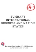 Summary international business and nation states