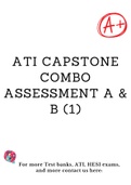 ATI CAPSTONE COMBO ASSESSMENT A & B 