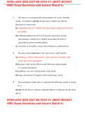 NURS 6002 HESI EXIT RN 2022 V5 &lpar;MOST RECENT ONE&rpar; Exam Questions and Answer Rated A&plus;
