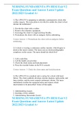 NURSING FUNDAMENTA PN HESI Exit V2 Exam Questions and Answer Latest Update 2022&sol;2023 Graded A&plus;