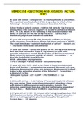 NBME CBSE - QUESTIONS AND ANSWERS &lpar;ACTUAL TEST&rpar;