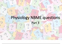 Physiology NBME questions | NBME CBSE ACTUAL TEST QUESTIONS AND ANSWERS Quiz bank with all the correct answers