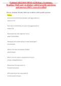 Updated 2023&sol;2024 HESI A2 Biology&comma; Grammar&comma; Reading&comma; Math and vocabulary added possible questions and answers 100&percnt; correct&sol;verified
