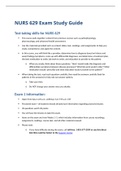 NURS 629 Exam Study Guide latest updated version 2023