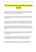 PN comprehensive predictor practice  B 2020