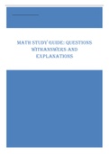 MATH STUDY GUIDE: QUESTIONS WITHANSWERS AND EXPLANATIONS