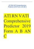 All ATI VATI PREDICTOR EXAMS 2022 2023 UPDATE. 
