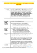 NSG C920 - C920 Course Overview A-G&period; Western Governors University&period;
