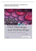 ESSENTIALS OF ORAL HISTOLOGY AND EMBRYOLOGY 5THEDITION CHIEGO TEST BANK