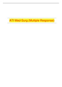 ATI Med-Surg (Multiple Response)| GRADED A