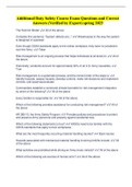 Additional Duty Safety Course Exam Questions and Correct Answers &lpar;Verified by Expert&rpar; spring 2023