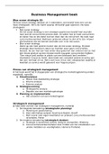 Business Mangement samenvatting modellen en boek 