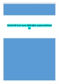 NCLEX-RN final exam 2020 Q&A explained&vert;Rated  A&plus;