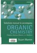 Solutions Manual to Accompany Organic Chemistry Clayden Greeves Warren and Wothers  