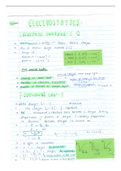 Grade 11/12 Physical Science notes - Electrostatics