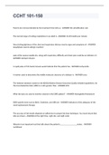 CCHT 101-150 exam 2022&sol;2023 with 100&percnt; correct answers