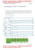 SOC 200 - Case Study Report 1&colon; THREE JAYS CORPORATION Complete solution New Update 2023