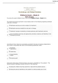 NRNP – 6645 Psychotherapy with Multiple Modalities Midterm Exam - Week 6