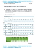 SOC 200 - Case Study Report 1&colon; THREE JAYS CORPORATION Complete solution New Update 2023