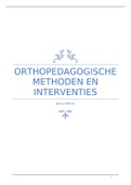 Samenvatting orthopedagogische methodes en interventies 