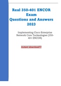 Real 350-401 ENCOR Exam Questions and Answers 2023 Implementing Cisco Enterprise Network Core Technologies