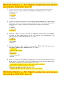 MED SURG NUR3410 ALL FOR FINAL Exam Questions and Answers Latest Update 2022&sol;2023 Rated A&plus; 