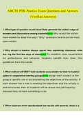 ABCTE PTK Practice Exam&period;docx Questions With Correct Answers 100&percnt; Verified