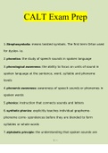 CALT Exam Prep&period;docxQuestions With Correct Answers 100&percnt; Verified