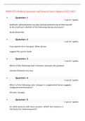 NURS 6531 Midterm Questions and Answers latest Updated 2022/2023,100% CORRECT