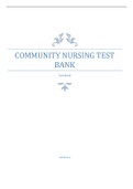 COMMUNITY NURSING TEST BANK