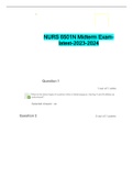 NURS 6501N Midterm Exam-latest-2023-2024