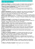 REVATURE INTERVIEW STUDY GUIDE OOP CONCEPTS&comma; BEGINNING JAVA&comma; SQL QUIZ VERIFIED SOLUTION GRADED A&plus;