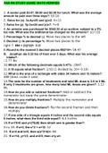PAX RN STUDY GUIDE  MATH VERIFIED ANSWERS GRADED A&plus;