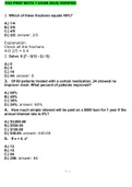 PAX PREP MATH 1 EXAM &lpar;NLN&rpar; VERIFIED SOLUTIONS GRADED A&plus;