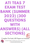 ATI TEAS 7 Exam -Questions & Answers (from Real test)