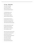 Poem analysis of 'The Tyger' by William Blake
