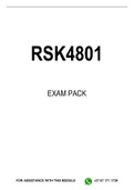 RSK4801 EXAM PACK 2023