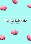 Apuntes COMPLETOS psicología de la memoria + definiciones