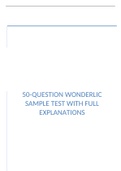Wonderlic test Questions And Answers 2023/2024
